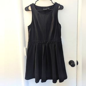 Cynthia Rowley black pleated dress